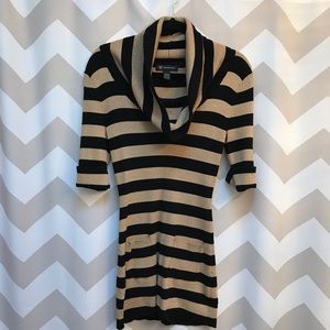 Black and gold tunic sweater